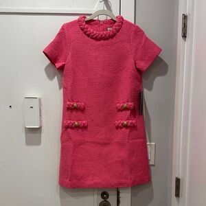 Tuckernuck Pink Tweed Jackie Dress